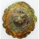 4th Roman bronze buckler shield boss. P&P Group 0 (£5+VAT for the first lot and £1+VAT for