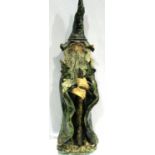 Figurine of a Wizard by Joy Pamphilon possibly Merlin, some damage to hat, H: 45 cm. Not available