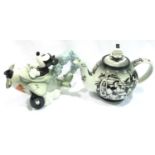 Paul Cardew Steamboat Willie small teapot and Disney Showcase Animation Mickey teapot, second