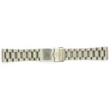 Tag Heuer: ladies stainless steel wristwatch strap. P&P Group 1 (£14+VAT for the first lot and £1+