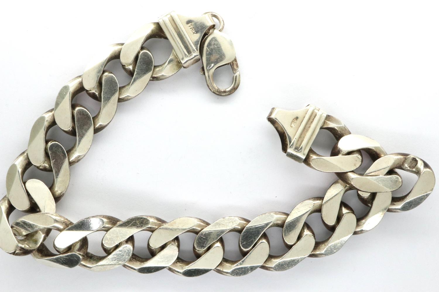 925 silver bracelet, L: 23 cm, 73g. P&P Group 1 (£14+VAT for the first lot and £1+VAT for subsequent - Image 2 of 3