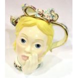 Paul Cardew Alice in Wonderland collection teapot, H: 14 cm. No chips, cracks or visible