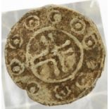 Period Evasion lead coin in the form of an early hammered short cross coin, circa 11th century, D: