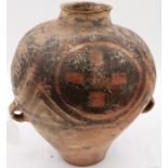 Yangshao Dynasty period (c.2000 BC) large vessel with drawn and painted decoration to the body and