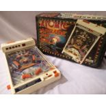 Pacitoy atomic arcade pinball, appears in good condition, missing battery cover. P&P Group 1 (£14+