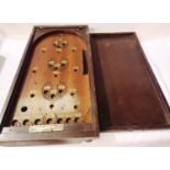 Wooden cased Corinthian bagatelle game. P&P Group 2 (£18+VAT for the first lot and £3+VAT for