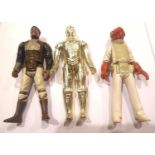 Star Wars - three original vintage Kenner / Palitoy made Star Wars action figures: C-3PO, Admiral