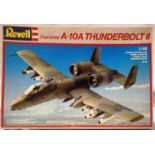 Revell Fairchild A-10A Thunderbolt 1/48 scale model. Appears complete but lacking transfers. P&P