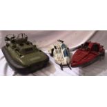 Action Force toys, hovercraft etc. P&P Group 2 (£18+VAT for the first lot and £3+VAT for