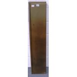 Four section double locking rifle/shotgun cabinet with four keys. Not available for in-house P&P