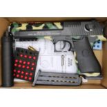 Desert Eagle BB pistol, boxed with additional mags. P&P Group 2 (£18+VAT for the first lot and £3+