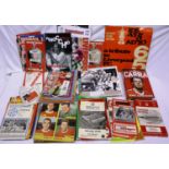 100 Liverpool FC items, 90 programmes, books, record etc. P&P Group 3 (£25+VAT for the first lot and