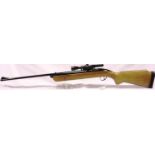BSA .22 cal air rifle with 1.5 x 15 scope. P&P Group 3 (£25+VAT for the first lot and £5+VAT for
