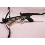 Anglo Arms handheld Cyclone bow with arrows. Not available for in-house P&P