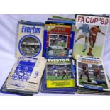 300 plus mixed Everton programmes from mid 1960s. P&P Group 3 (£25+VAT for the first lot and £5+