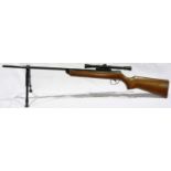 BSA .22 air rifle with 4 x 20 sight and bipod. P&P Group 3 (£25+VAT for the first lot and £5+VAT for