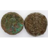 Two Roman bronze provincial coins. P&P Group 0 (£5+VAT for the first lot and £1+VAT for subsequent