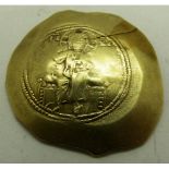 Byzantine Empire Gold/Electrum Hyperpyron, Christ seated. P&P Group 0 (£5+VAT for the first lot