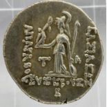 99BC Cappadocia, Ariarathes VIII, Athena standing. P&P Group 0 (£5+VAT for the first lot and £1+