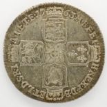 1763 silver Northumberland shilling - low mintage. P&P Group 0 (£5+VAT for the first lot and £1+
