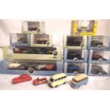 OO scale vehicles: twenty boxed and four unboxed, includes Oxford Diecast set of five Landrovers and