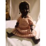 Palitoy black doll with moving arms, legs and head and sleep eyes. P&P Group 2 (£18+VAT for the