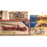 Five Corgi American fire engines 97320, 97395, 52602, 51701, 98451, all in very good condition,