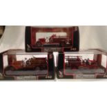 Three signature models 1/43 scale4 fire engines 1923 Maxim C1, 1924 Stutz model C and 1932 Buffalo