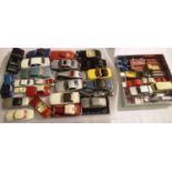 Selection of forty die-cast vehicles, mostly Mercedes Benz, various makes including Dinky, mostly in