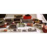 Twenty five boxed die-cast and plastic vehicles, mostly Mercedes Benz, various makes and scales,