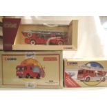 Three Corgi world fire engines 21802 Hong Kong, 97361 New Zealand, 74403 France, all in very good