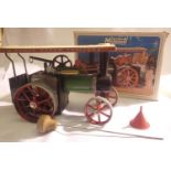 Mamod TEIA traction engine, meths/spirit fired, complete with burner, funnel, steering rod, good