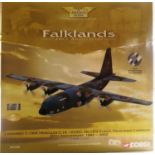 1/144 scale Corgi AA 3105 C-130K Hercules 20th anniversary Falklands campaign 1982-2002, Limited