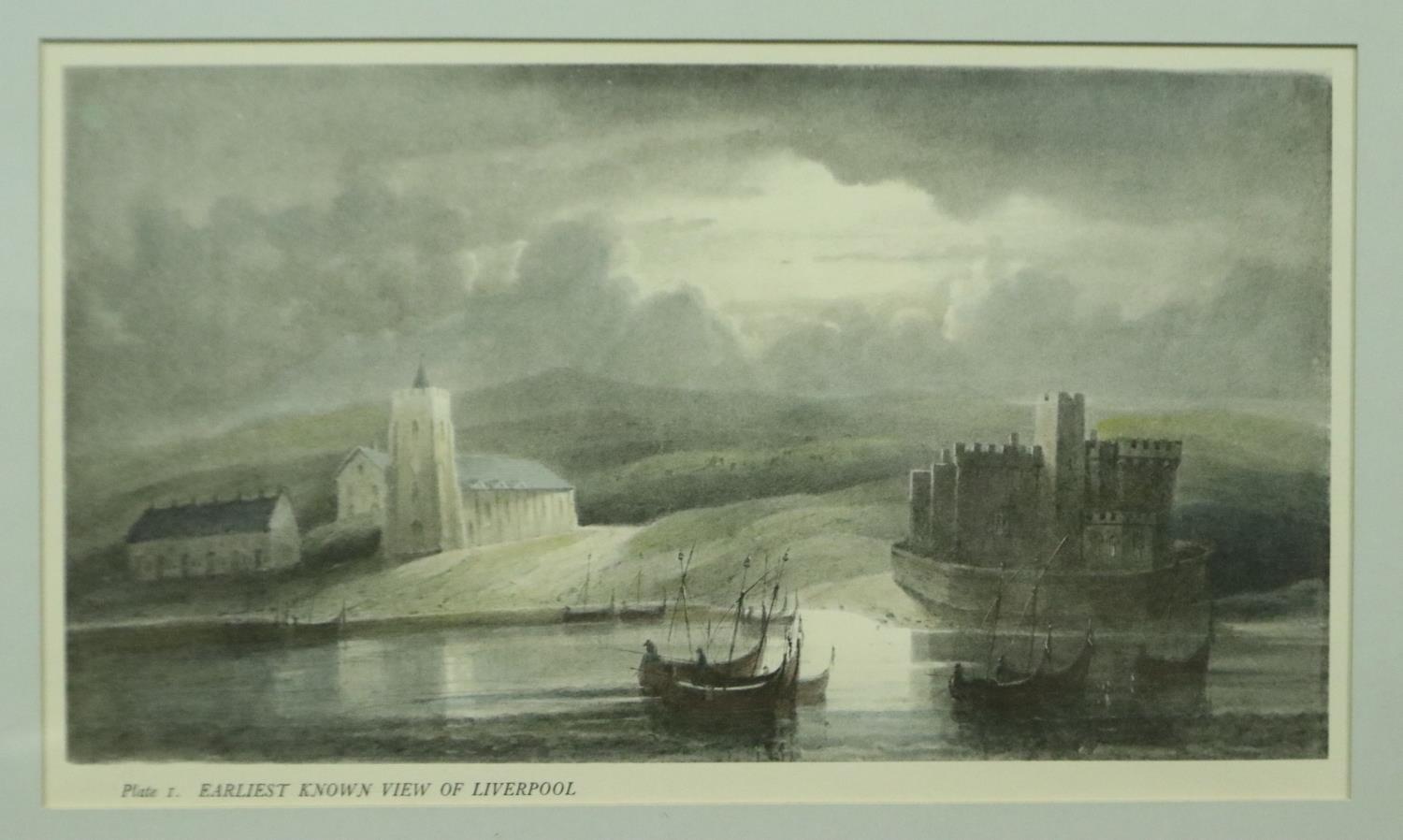 William Gawin Herdman (1805 - 1882): lithograph, earliest known view of Liverpool (plate I), 30 x 18