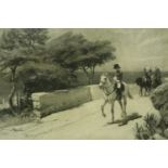 Andrew Carrick Gon (1848-1920): pencil signed etching, Elba, further signed by engraver A. Mongin 49