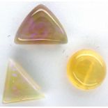 Collection of loose, unusual shaped opals, largest 12 mm, combined 1.9g. P&P Group 1 (£14+VAT for