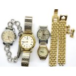 Collection of wristwatches to include a ladies Cyma wristwatch, Avia wristwatch, two watch heads and