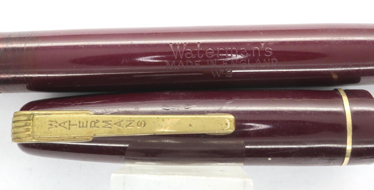 Watermans fountain pen with a 14ct gold nib. P&P Group 1 (£14+VAT for the first lot and £1+VAT for - Image 2 of 3