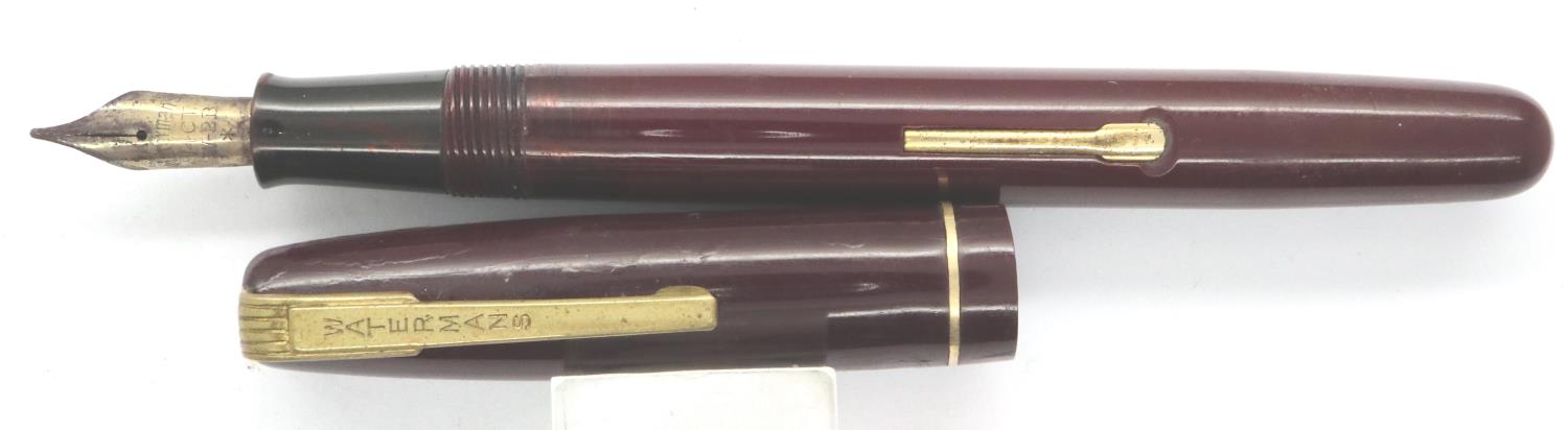 Watermans fountain pen with a 14ct gold nib. P&P Group 1 (£14+VAT for the first lot and £1+VAT for