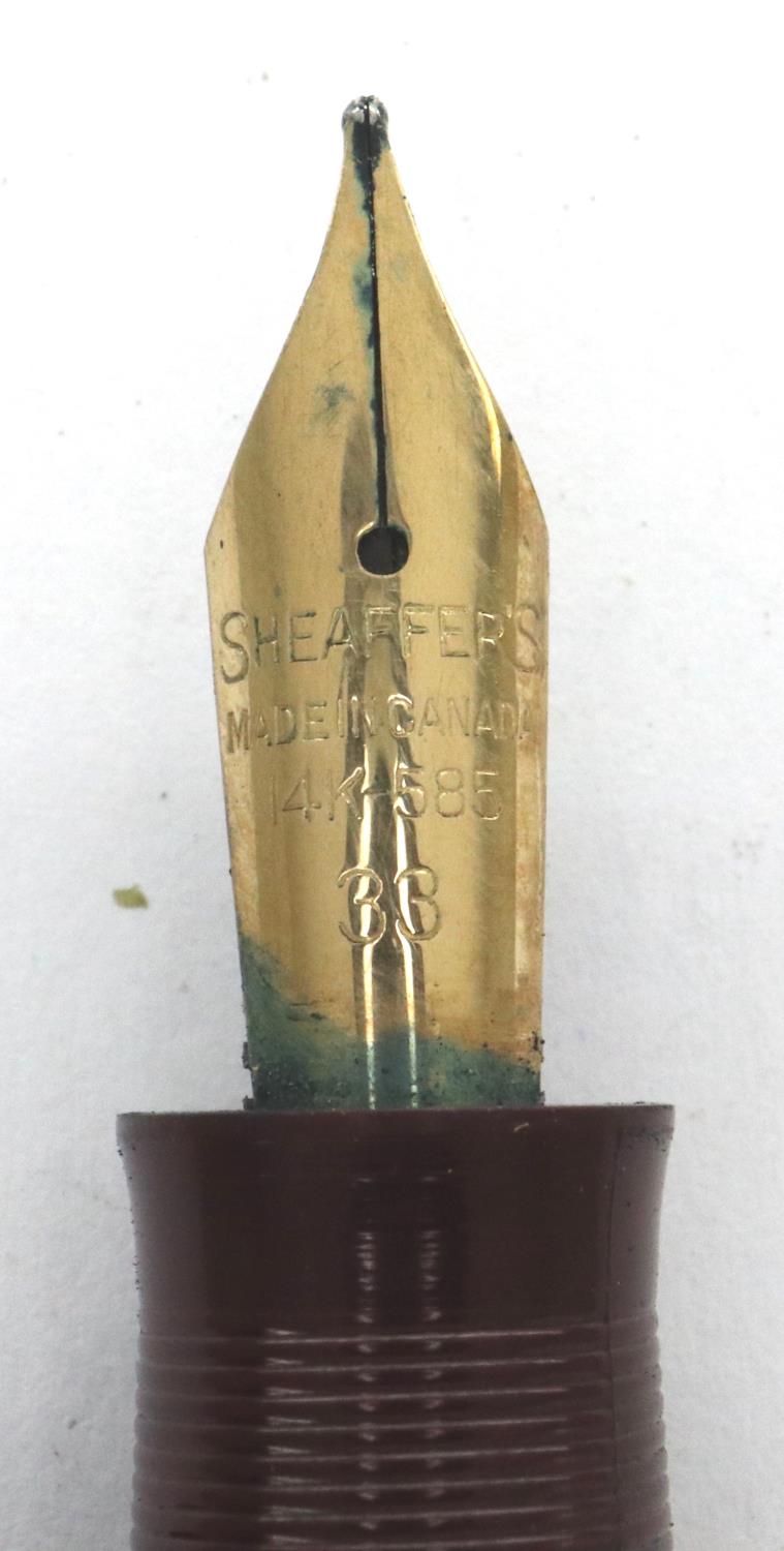 Sheaffer fountain pen with a 14ct gold nib. P&P Group 1 (£14+VAT for the first lot and £1+VAT for - Image 3 of 3