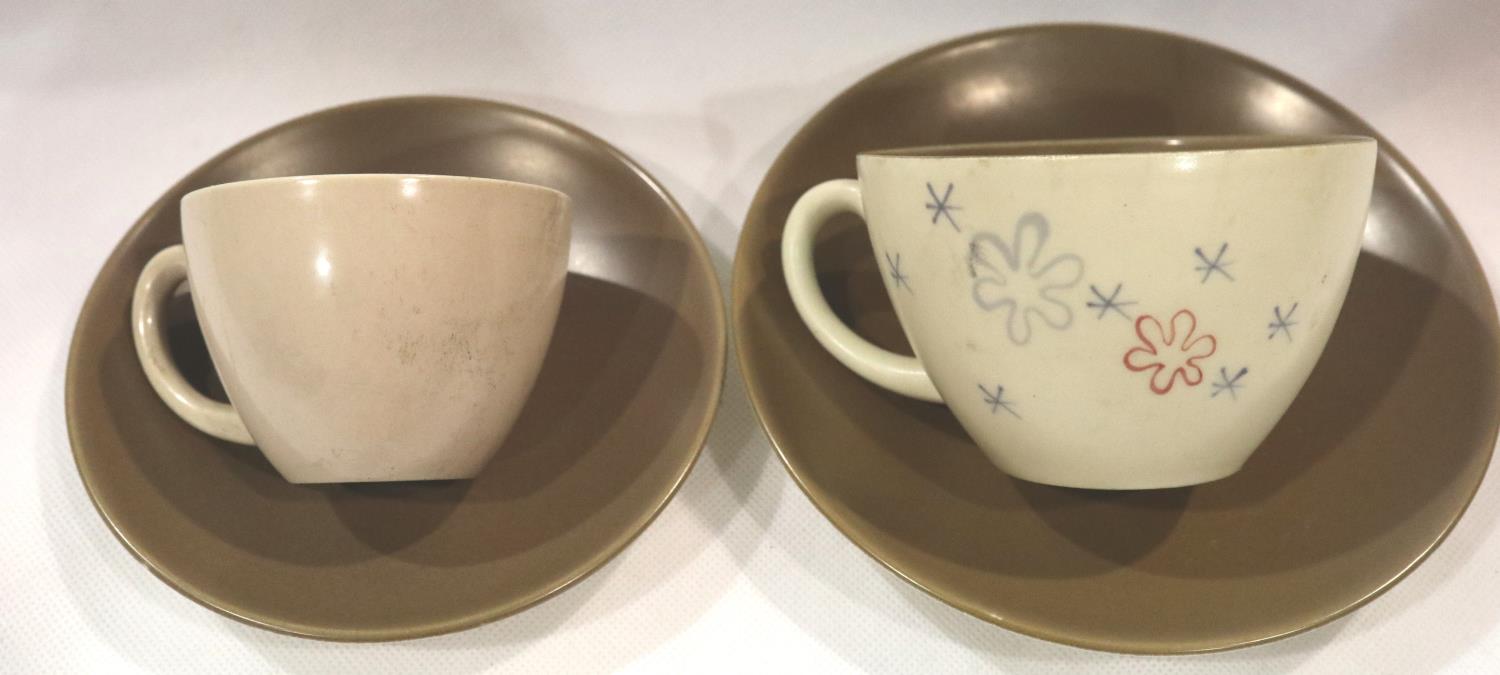 Large selection of Poole pottery dinner and teaware, eight eight pieces, light use marks and surface - Image 2 of 5