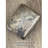 SILVER CIGARETTE CASE. ENGRAVED 1912 TO 1918 RIFLEMAN NICOLES