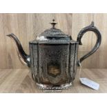 ANTIQUE SILVER TEAPOT, 19CM HIGH, APPROX 803G