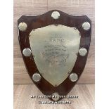 LARGE PLAQUE PRESENTED BY MAYOR OF BIRMINGHAM. 1912, 30 X 37.5 CM