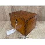 OLD WOODEN BOX, 15 X 10 X 11CM