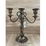 SILVER ON COPPER CANDLE HOLDER, 27CM X 28CM, 1.00KG