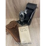KODAK NO. 1A FOLDING POCKET CAMERA WITH CASE AND INSTRUCTIONS DATED 1921