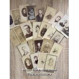 SELECTION OF 25 VICTORIAN PHOTOGRAPHS