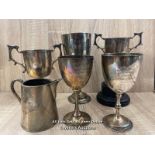 ASSORTED AWARDS AND CUPS DATES INCLUDE 1911, 1914 AND 1930 (6)