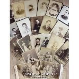 APPROX. 20 VICTORIAN PHOTOS, 10 X 6CM